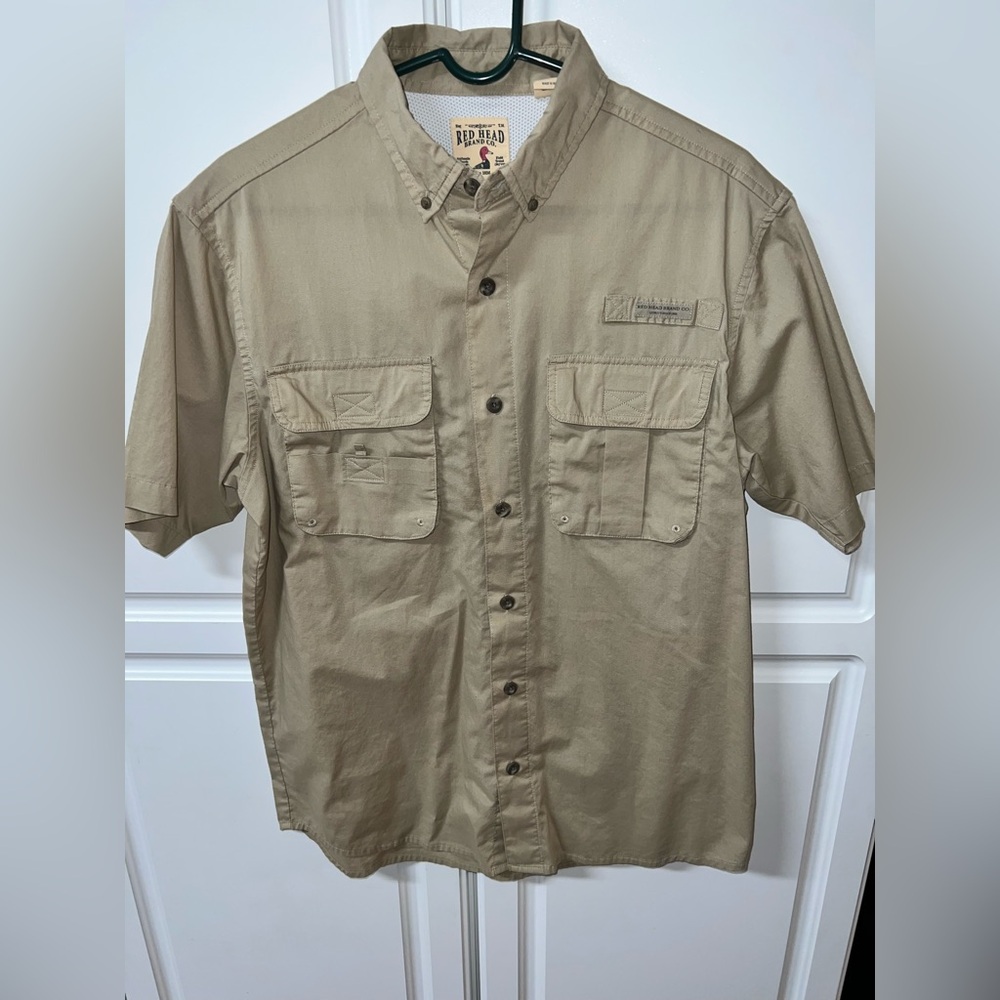 NWOT. RedHead Men's Khaki Button Down Shirt